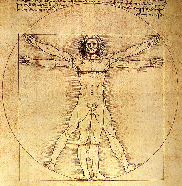 El hombre de Vitruvio no sé si existe, ni me importa. 