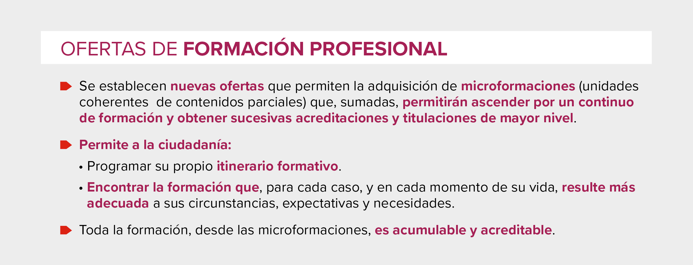 Ofertas de formación profesional Ofertas de formación profesional